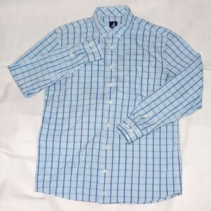 johnnie-O PREP-FORMANCE Men's Long Sleeve Button Down Plaid Shirt Size Medium